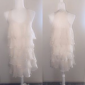 Cream layered dress
